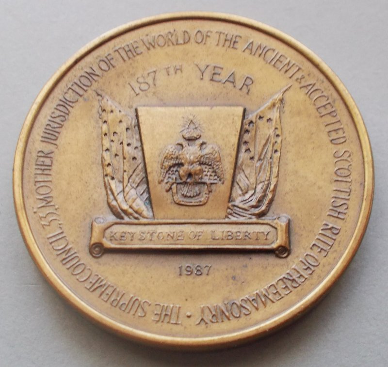 Masonic-Tokens,-Coins-And-Counter-Stamped-Pennies